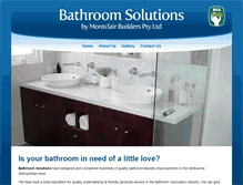 Tablet Screenshot of bathsolutions.com.au